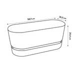 greenville terrace trough 60cm wheels wit